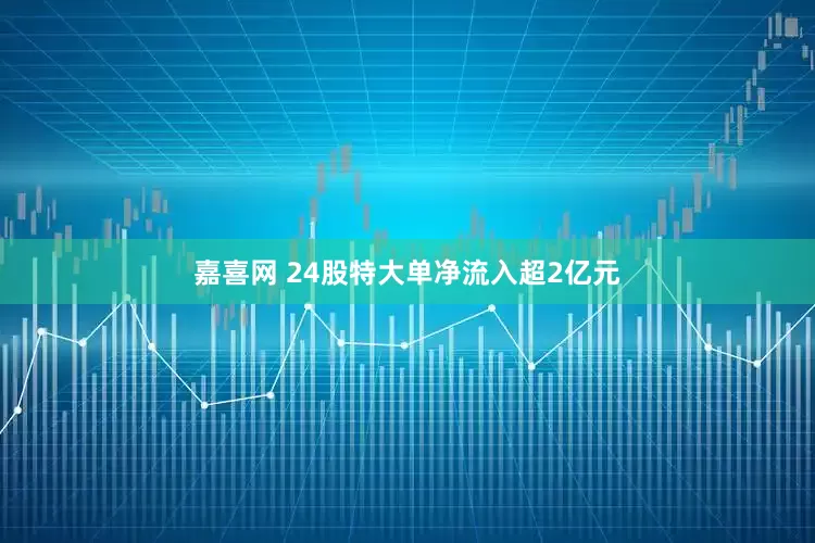 嘉喜网 24股特大单净流入超2亿元